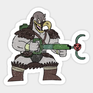 vulture man funny Sticker